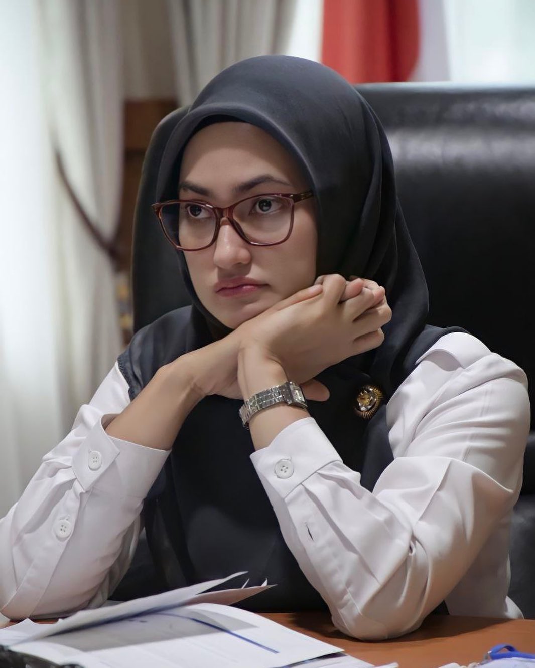 Ini Ekspresi Bupati Indah saat Bahas THR di Medsos